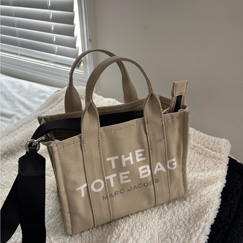 Marc Jacobs Tan Tote with Black Strap